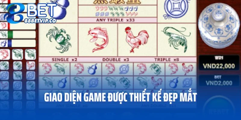 Giao diện game được thiết kế đẹp mắt