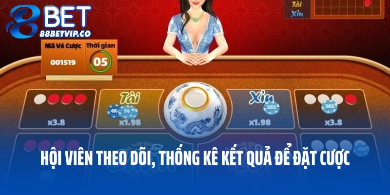 Hội viên theo dõi, thống kê kết quả để đặt cược